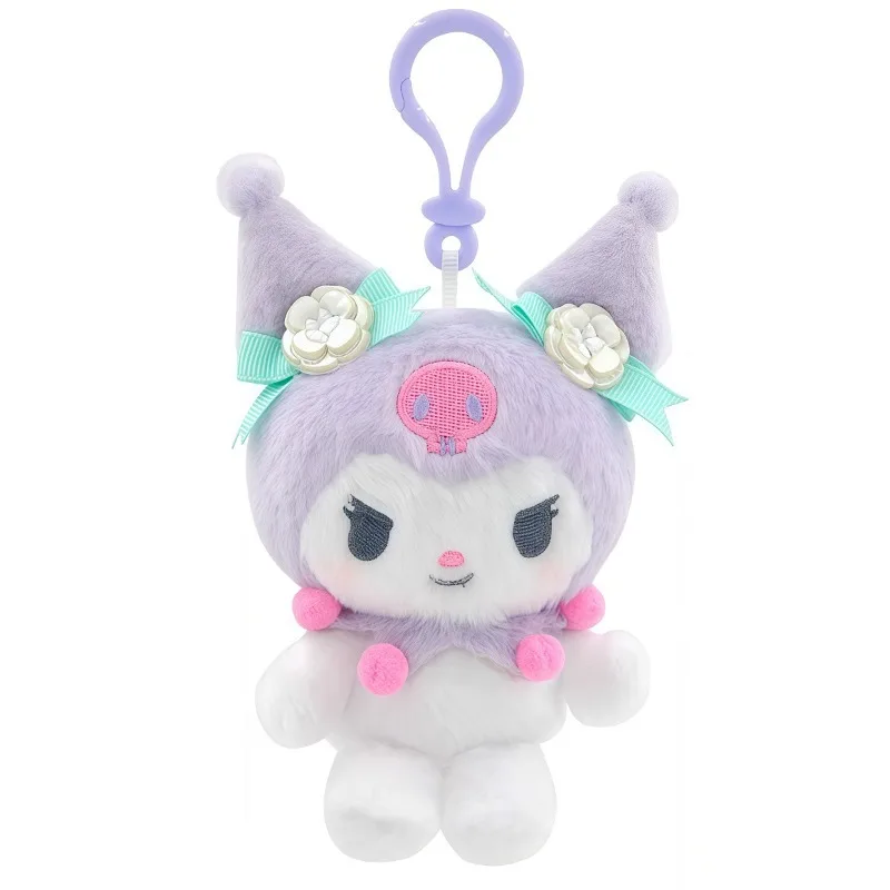 Sanrio Flower Series Pluche Pop Kawaii HelloKitty Kuromi Rugzak Hanger Cartoon Melodie Sleutelhanger Kinderfestival Cadeau