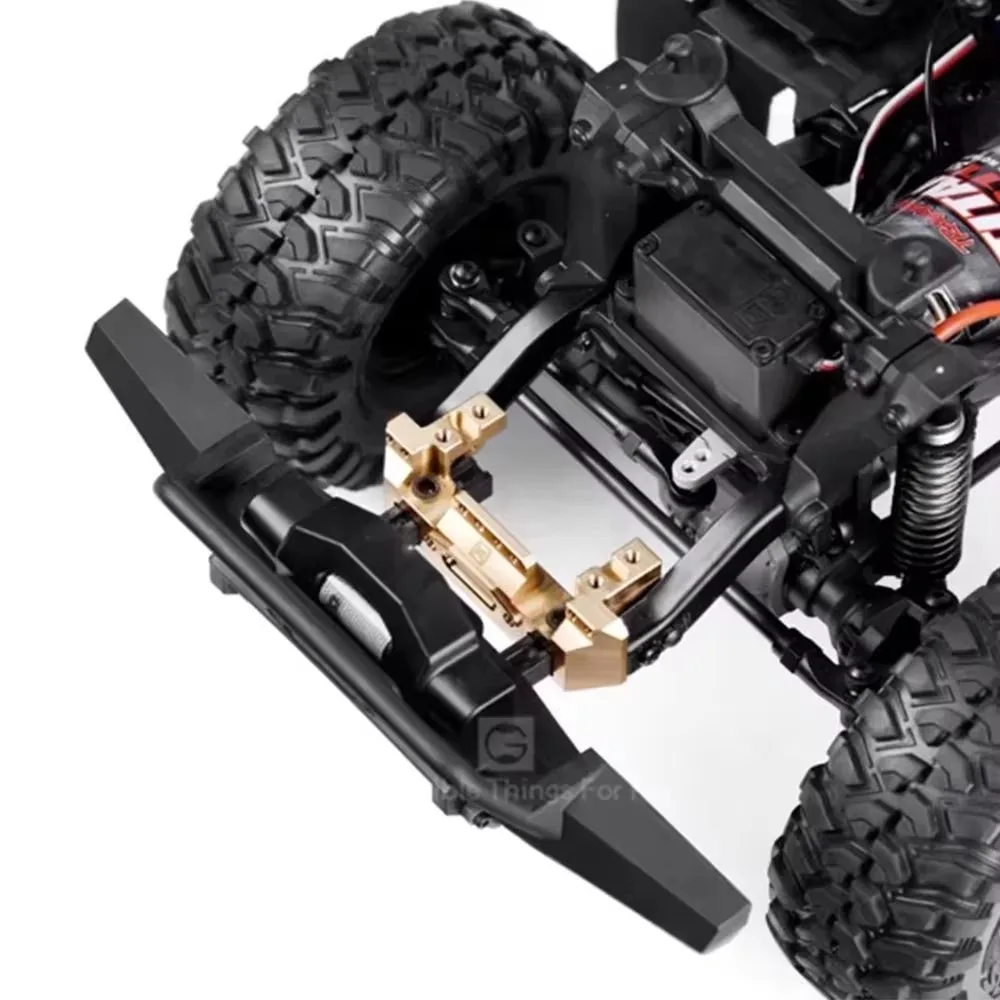 GRC TRX4 G2 Multifunctional Servo Front Copper Bracket with Built-in Servo Winch Bracket # GAX0031D