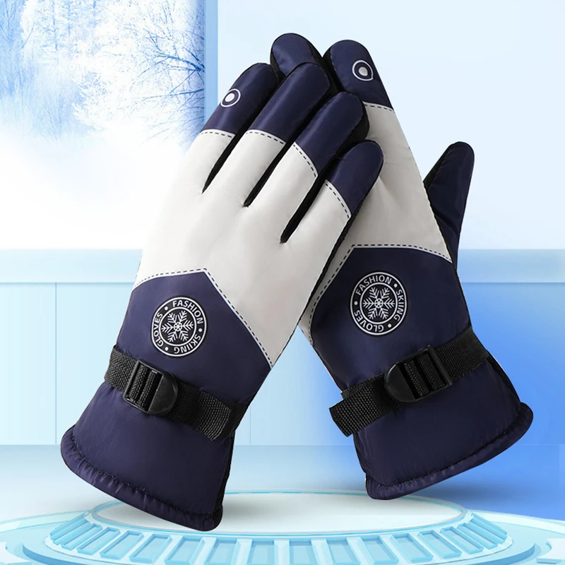 Men Waterproof Winter Cycling Gloves Windproof Outdoor Sport Ski Gloves Bike Bicycle Scooter Riding Motorcycle Keep Warm Gloves