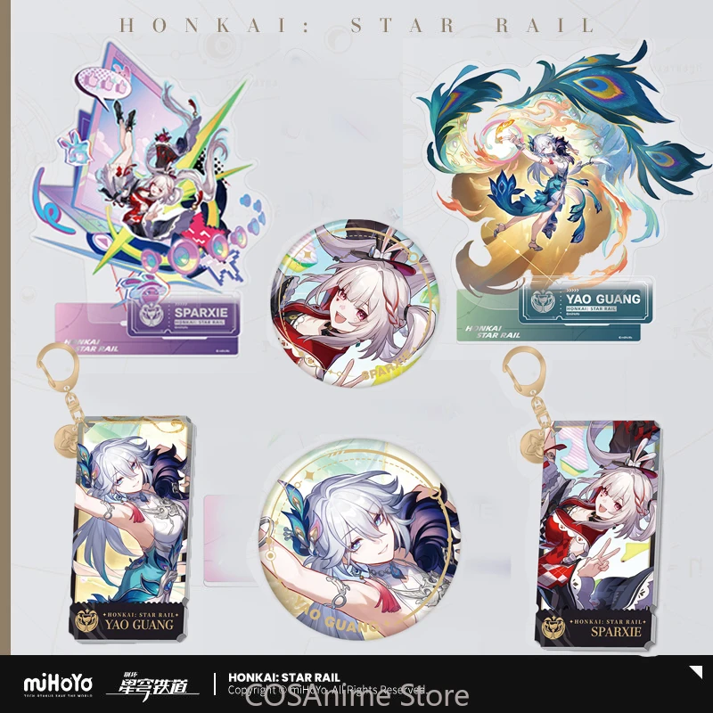 

Official Honkai: Star Rail Sparkle miHoYo Anime Game Cosplay Acrylic Desktop Stand Figure Standing Sign Badge Bag Pendant