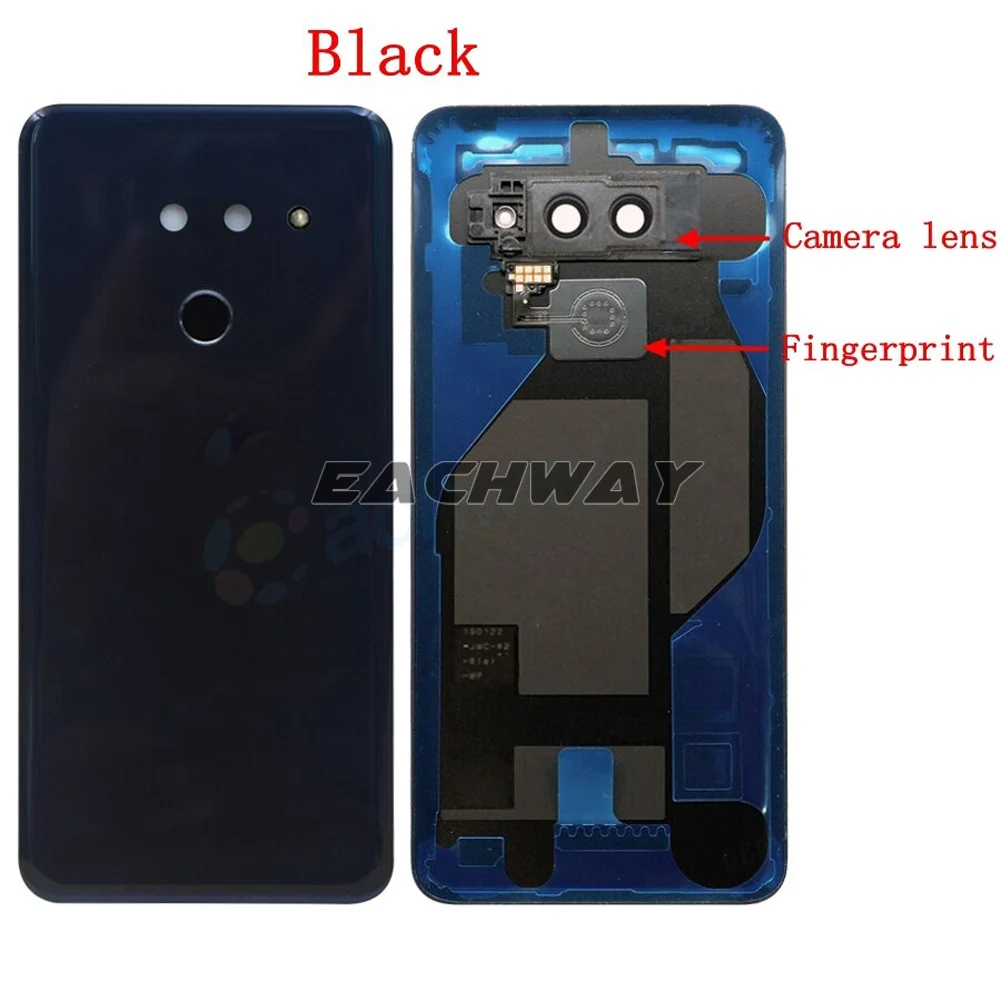 New For LG G8 ThinQ Back Battery Cover Door Rear Glass For LG G8 ThinQ Battery Cover LM-G820 Housing Case With Camera Lens