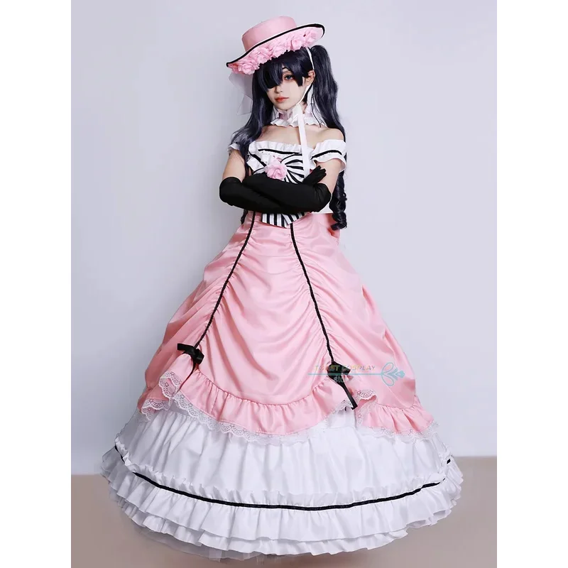 Ciel Cosplay Black Butler Ciel Phantomhive Redbreast Cosplay Kostüm Rollenspiel Comic Con Kleid Hallowmas Perücken Animation Prop