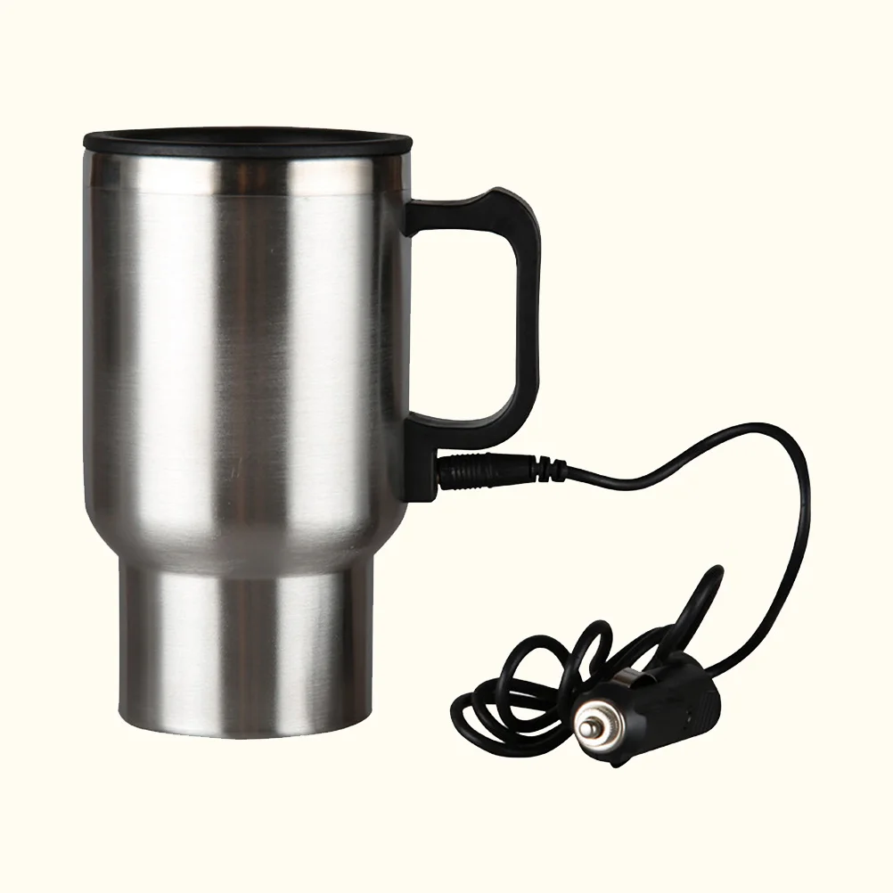 Tasse chauffante sous vide pour voiture, 450ml, en acier inoxydable, isolée électrique, grande capacité, voyage, sûre, Portable, pour véhicule