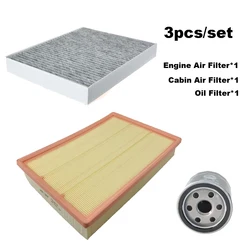 3pcs Filter Set For FORD RANGER 2023 2024 2.3T Diesel / 2.3-Turbo Gas Enigne AC Cabin Air Cleaner Oil Filter Accessories