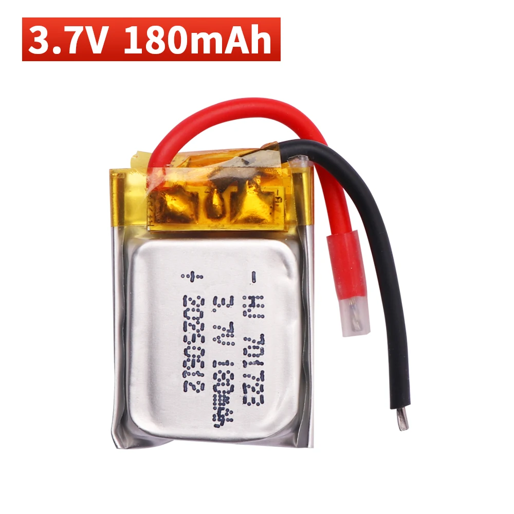 Bateria lipo 180mah 3.7v para syma s105 s107 s107g s108 skytech m3 m3 s977 bateria de peças de reposição de helicóptero 1-10 peças