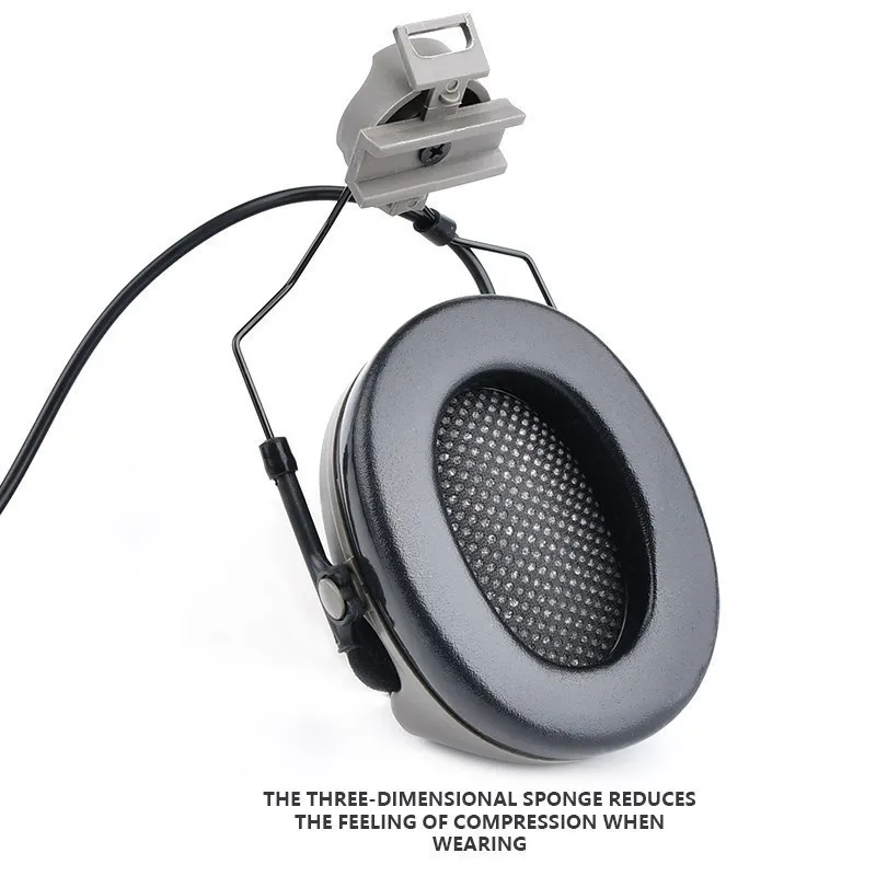 WADSN Comta II Tactical Headset Hunting C2 Shooting Headphone With Kenwood U94 PTT Helmet Rail Adapter Soft Earmuff Earphone