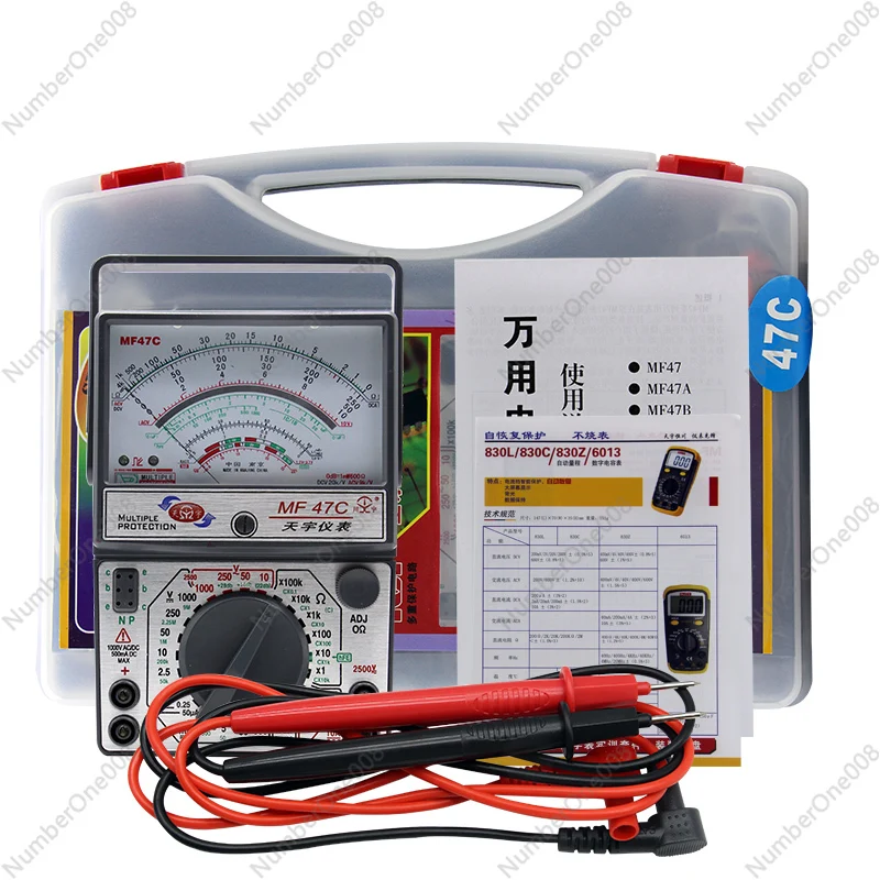 

Mf47f \Mf47c \47T Pointer Multimeter High Precision Mechanical Multimeter External Magnetic