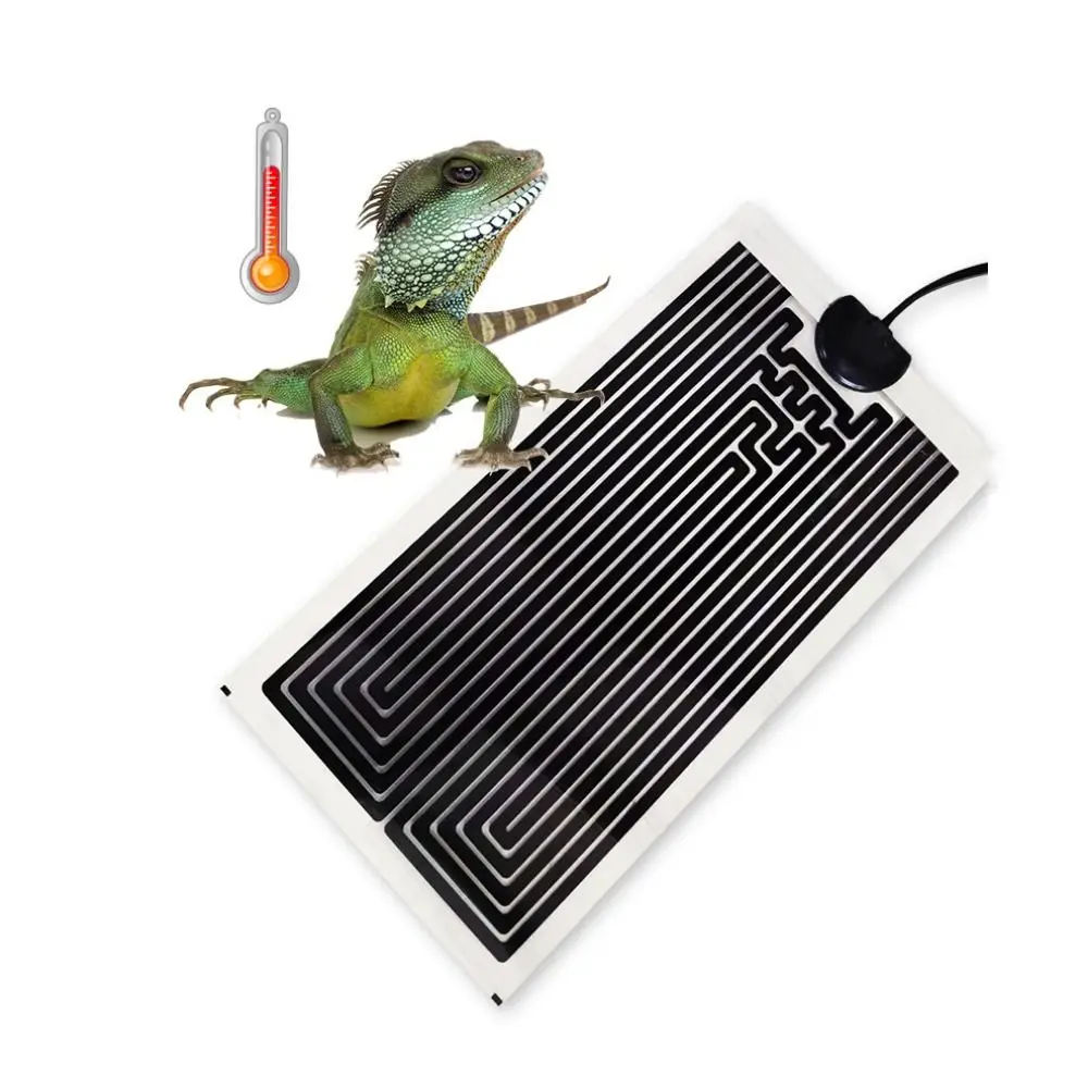 

5W/7W/14W/20W Climbing Pet Heating Pad EU Plug Silicone Terrarium Reptiles Heat Mat with Temperature Controller Adjustable