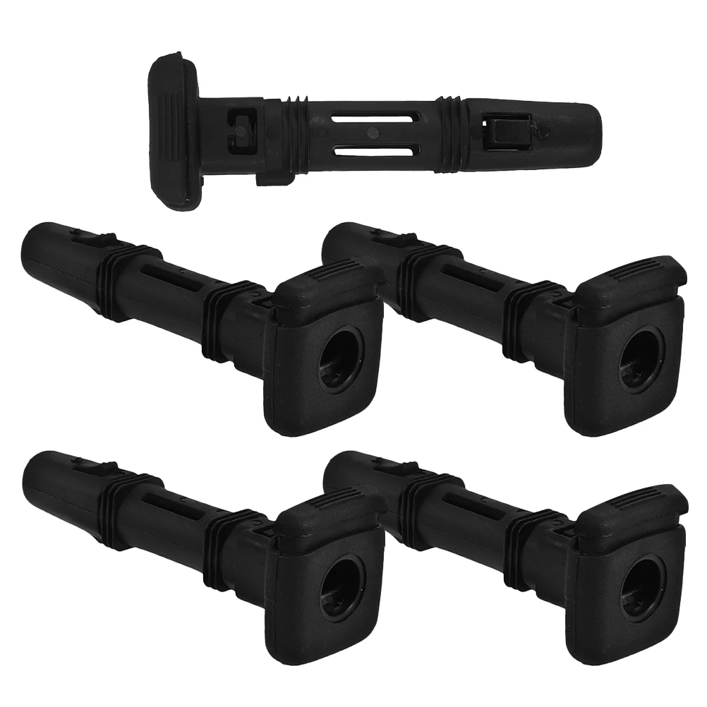

5 pcs Car Headrest Guide Insert Tube Lockings Post Plastic Adjustable Locking Design Longlasting Sturdy Comfortable Support
