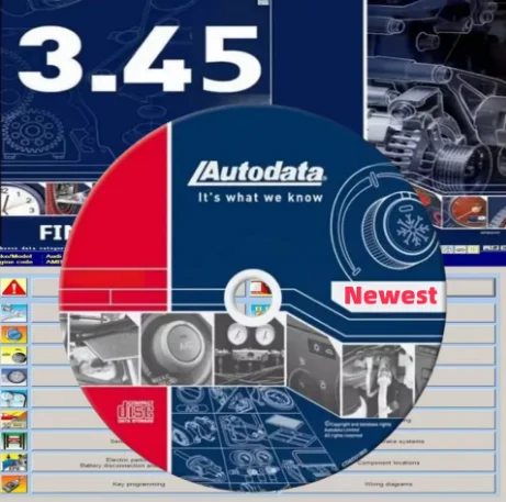 Nuova Versione Auto Data 3.45, Software per Riparazione Auto, Sistema Virtuale Facile da Installare, Aggiornamento Software Auto fino all'Anno 2014