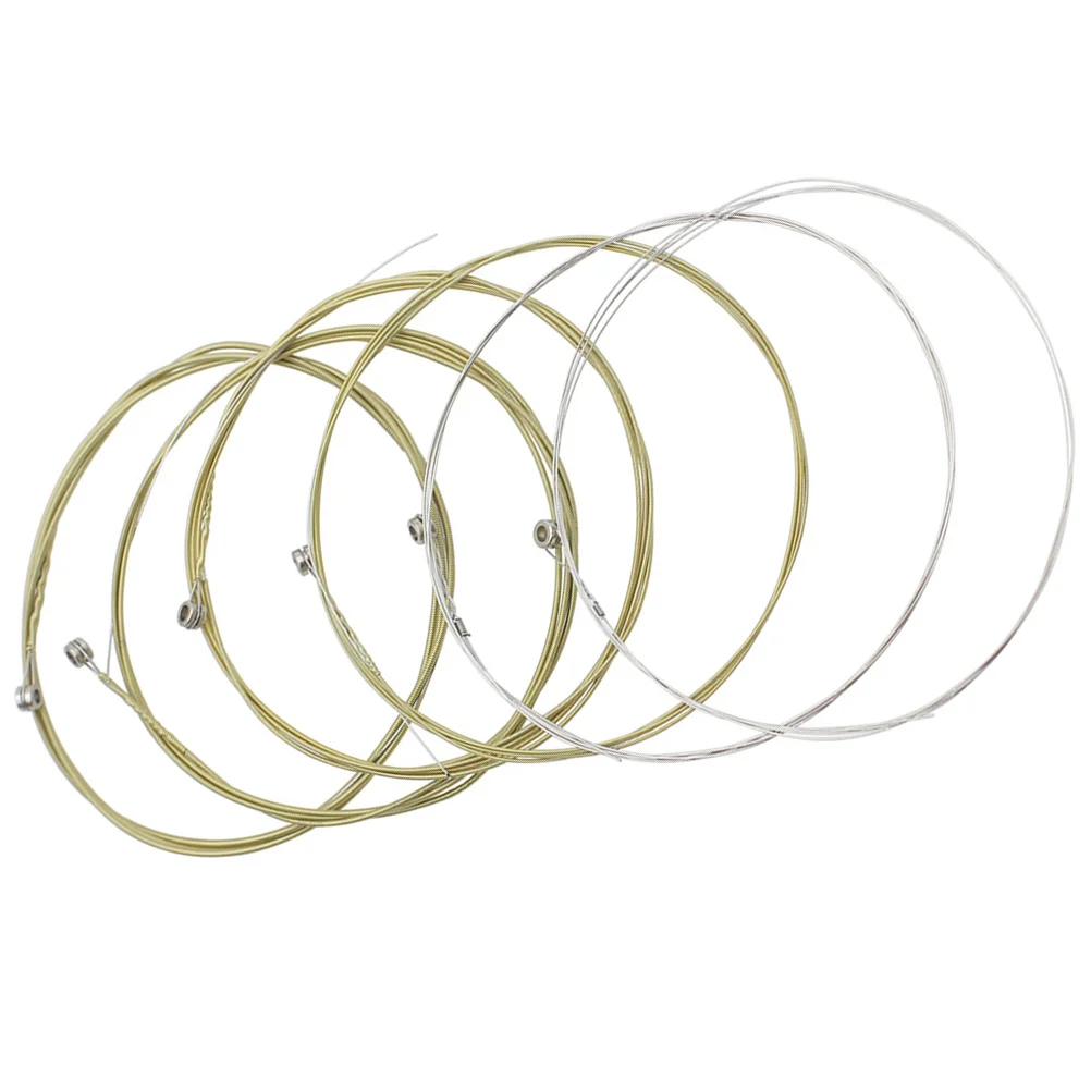 

6Pcs Phosphor Bronze Guitar Strings Strong Corrosion Resistance Folk Acoustic String Replacement Excellent Hand Feeling