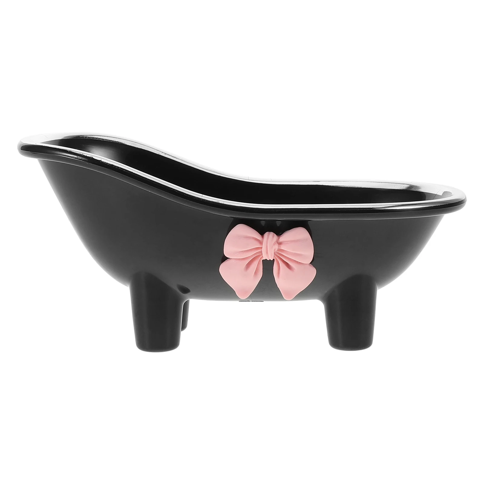 

Bow Soap Holder Reusable ABS Material Lightweight Bathroom Small Soap Dish Supply Small Tray for Kitchen Counter Shower