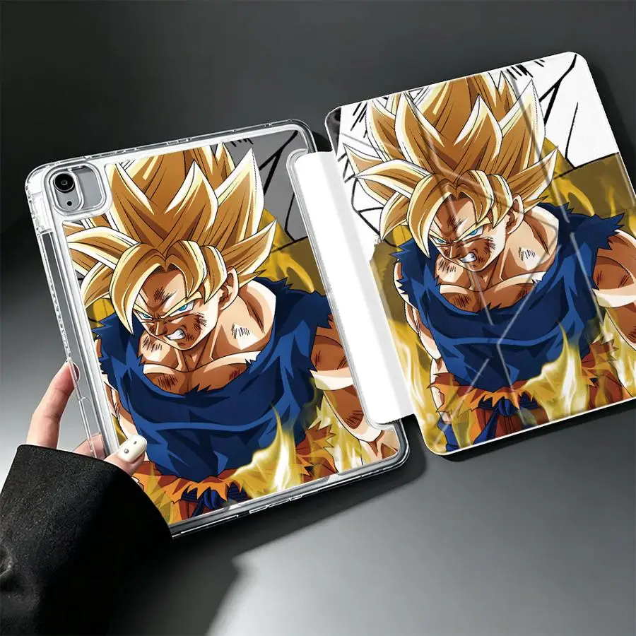 Dragon Ball Anime With Pen Slot Cover Tablet Case For iPad Air 8 M2 M3 3 11th 10th Gen Pro 13 2025 2026 Mini 7 6 5 9th 12th