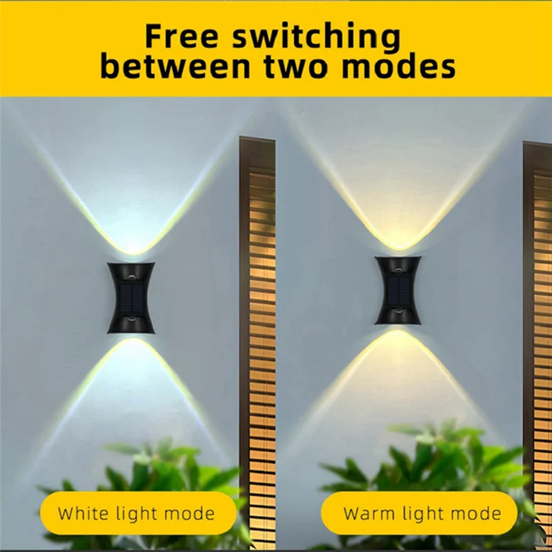 

BMBY-Солнечный светодиодный настенный светильник с датчиком тела, семейное украшение, настенный светильник для патио, прохода, патио, внешний настенный светильник