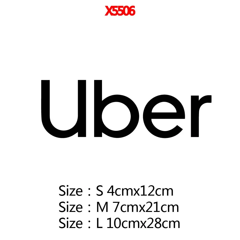 Uber Text Car Stickers Window Decor Vinyl Decal Drive service sign Car Sticker