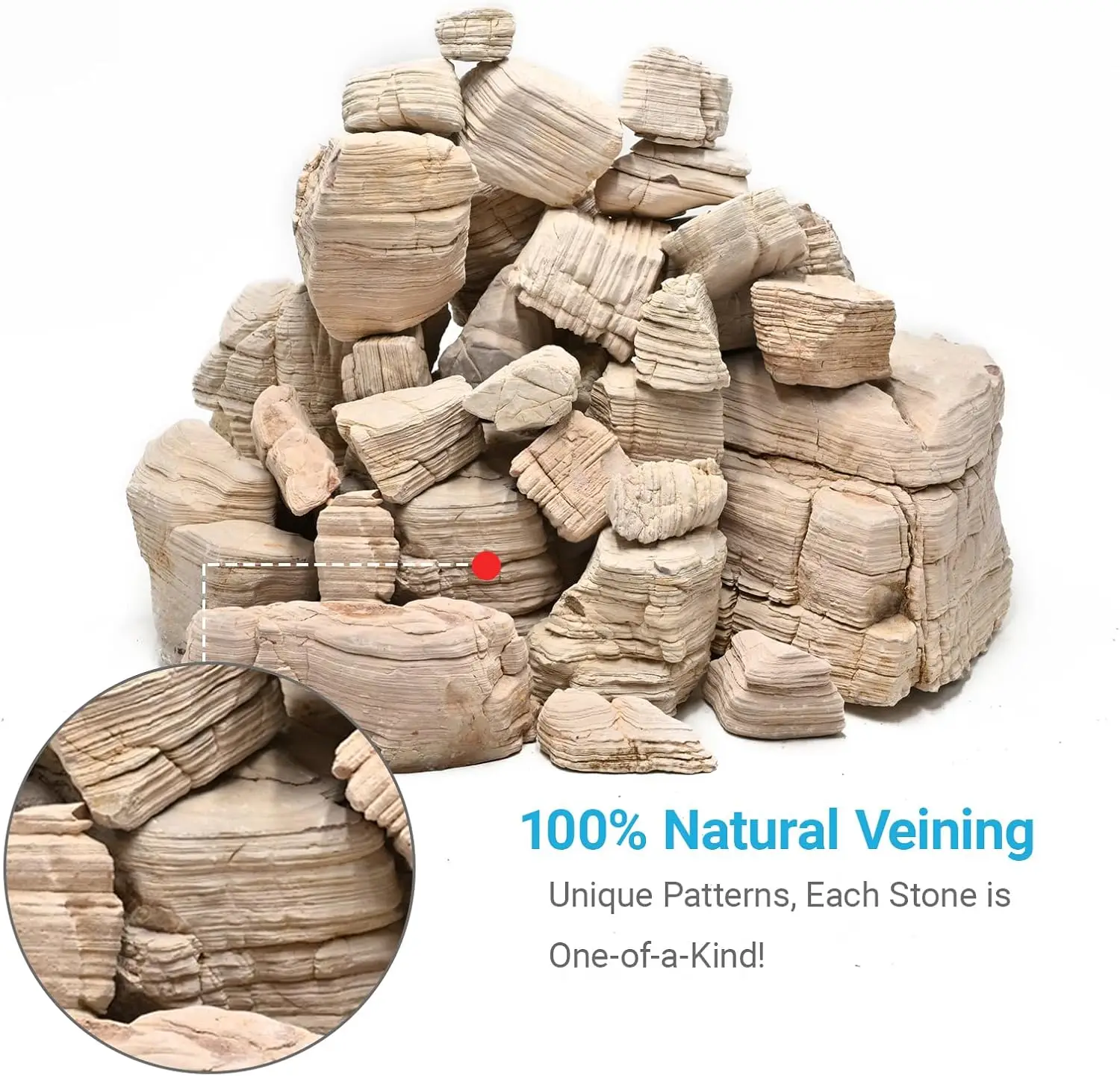 Natural Rock Stones Aquarium Rocks for Fish Tank Decoration Aquarium Landscaping Models Reptile and Amphibian