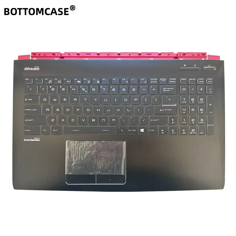 Imagem -02 - Capa Palmrest Case Superior com Teclado Backlight Msi Raider Ge62 Ge62vr Ms16j1 Ms-16j2 Ms-16j1c Ms-16j5 6qd 6qf 6qe Novo