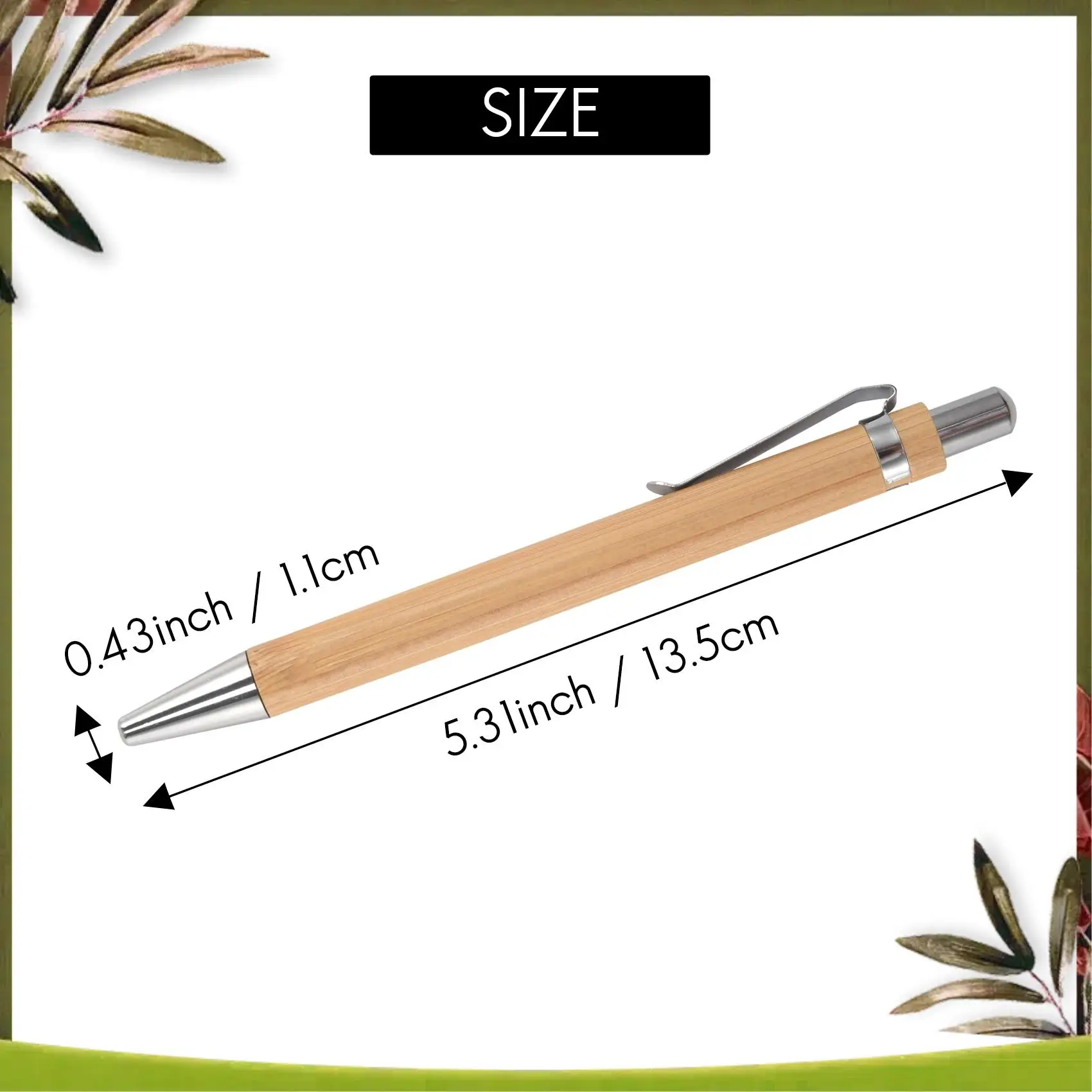 

New-Ballpoint Pen Sets Misc.Quantities Bamboo Wood Writing Instrument(30 Set)