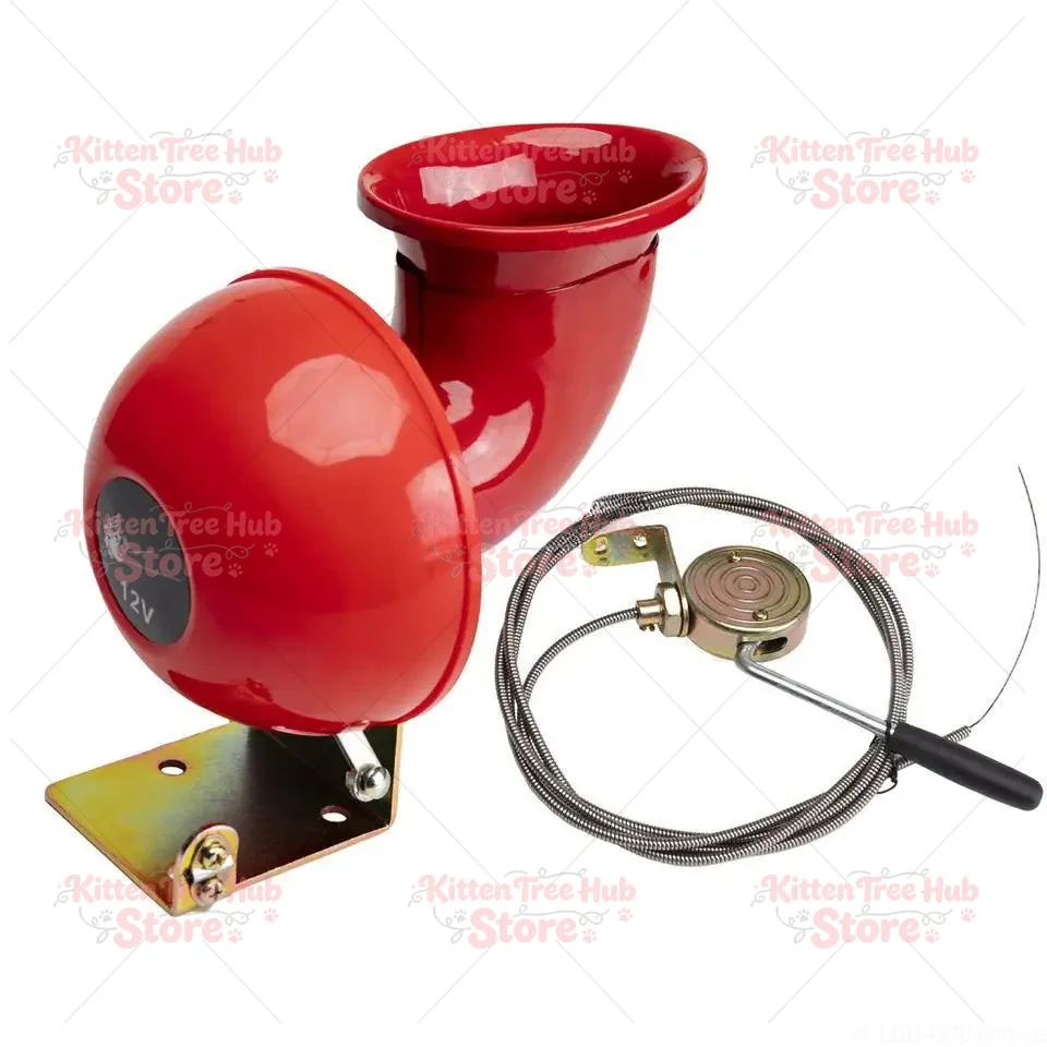 Super Loud 12V Car Horn Bull Sound Electric Horn Air Horn Raging Sound For Car Motorcycle Truck Boat Crane Car Accessory