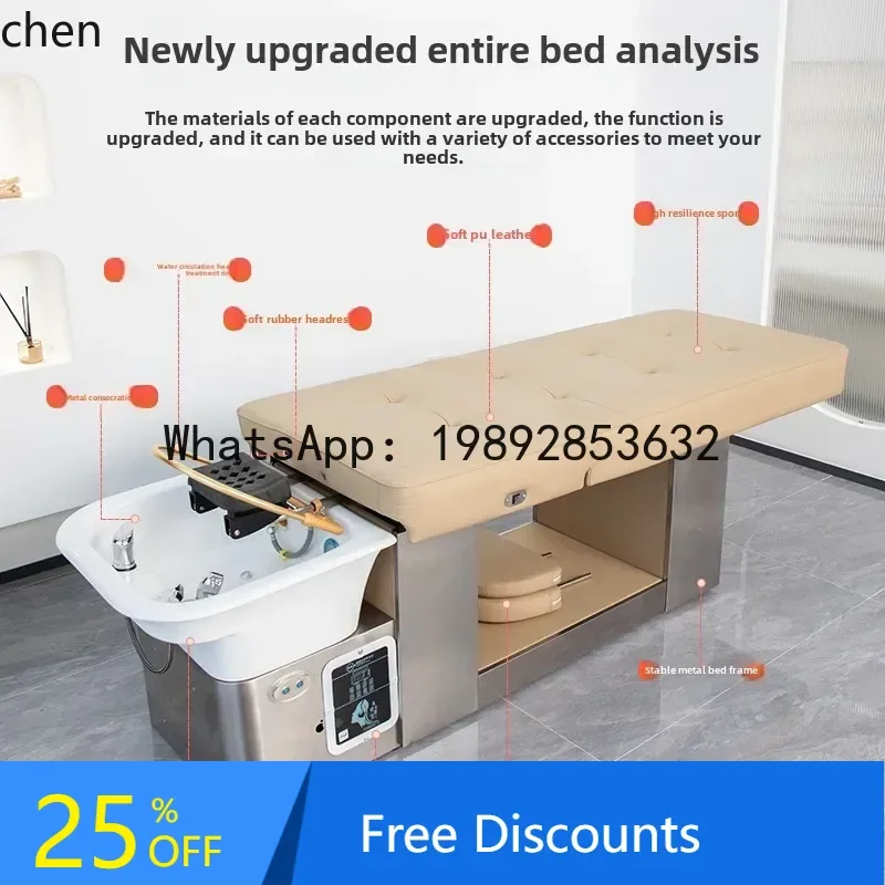 

B1 ceramic basin Thai shampoo bed special beauty bed hairdresser barber shop