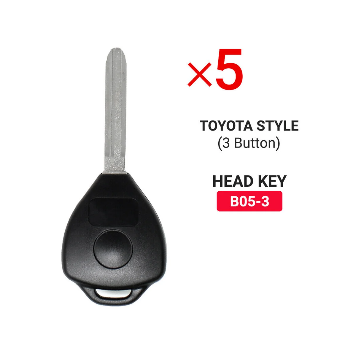 KEYDIY-B05-3 KD Controle Remoto Chave Do Carro, Universal 3 Botão para Toyota Style, KD900, KD-X2, MINI, URG200 Programador