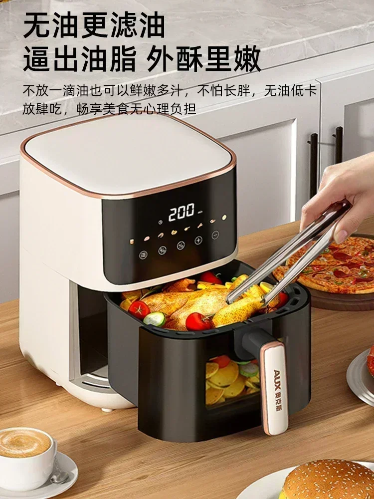 Air Fryer New Homehold Visual Large Capacity Intelligent Electric Oven All-in-One Machine Deep Frying Pan Machine