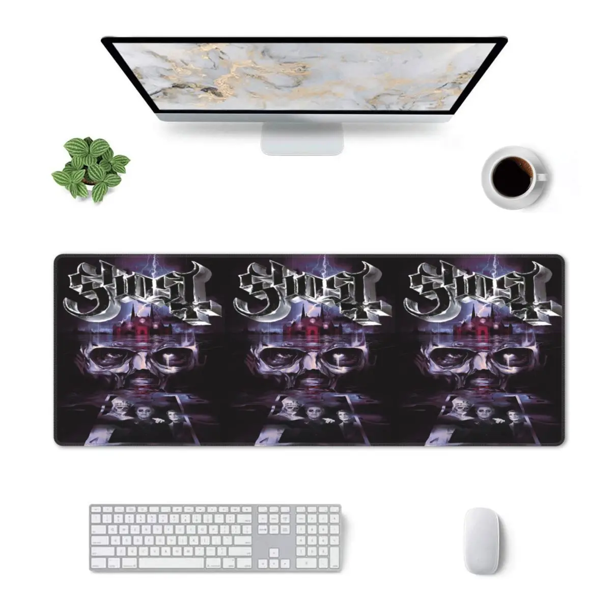 Large Mouse Pad Skeleta Album Ghost Band Gamer PC Laptop Mats Keyboard Carpet Computer Gaming Office Accessories Desk Mat