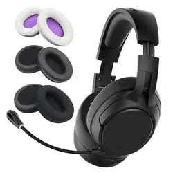 1 Pair Replacement Earpads Cushion for HyperX Cloud Mix Flight Alpha S Headset Headphones Leather Earmuff Ear Cover Earcups