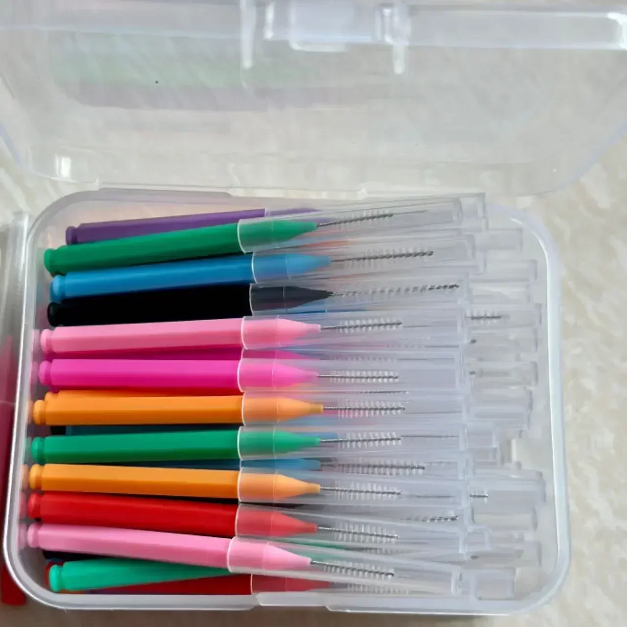 80 stks/doos I-type Rager 0.6-1.5Mm Reiniging Tussen Tanden Mondverzorging Orthodontische I Vorm Tand Floss