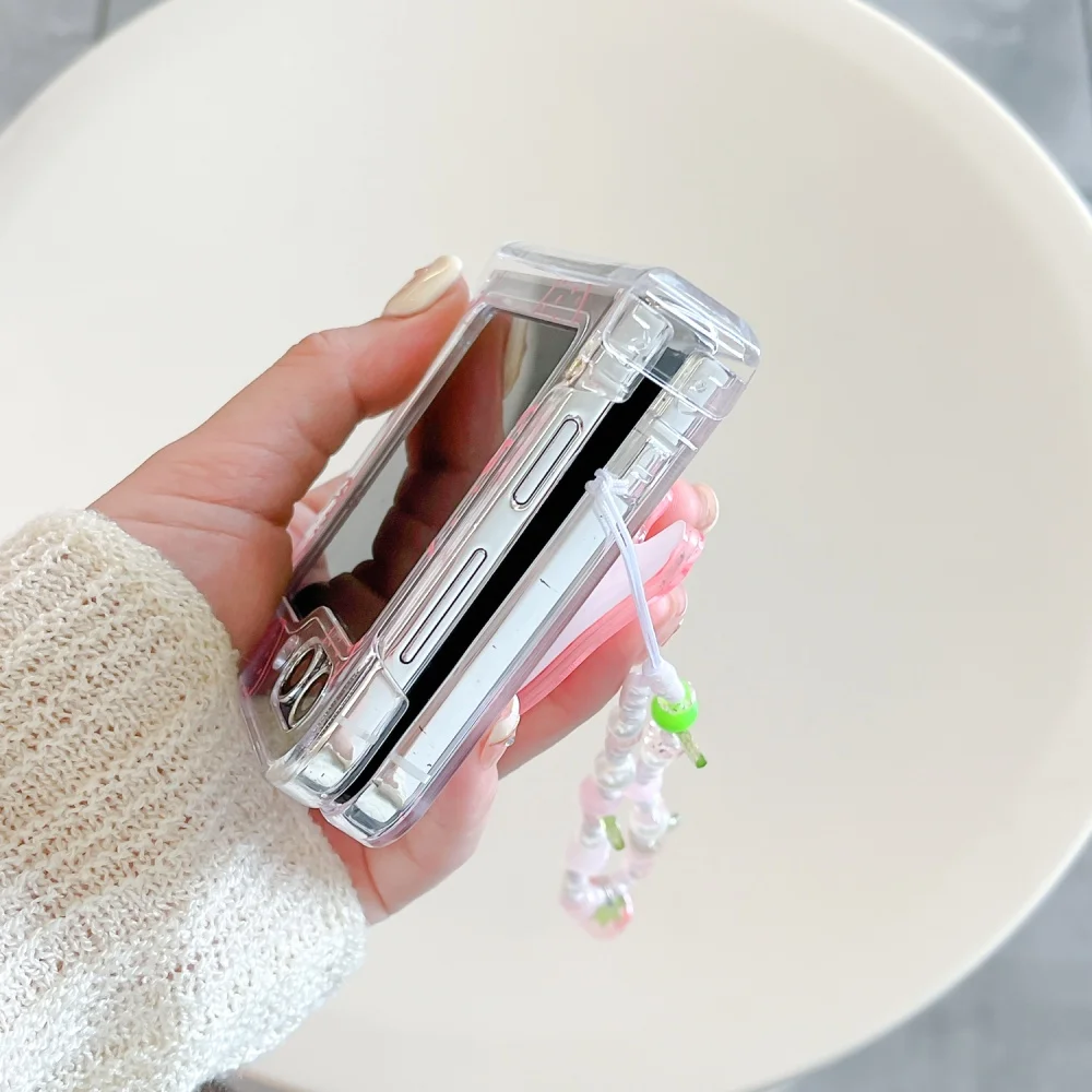 Przezroczyste etui ochronne na zawiasy do telefonu Samsung Galaxy Z Flip8 Flip7 Flip3 Flip4 Zflip5 Flip7FE Flip6, odporne na wstrząsy — zdjęcie produktu 6