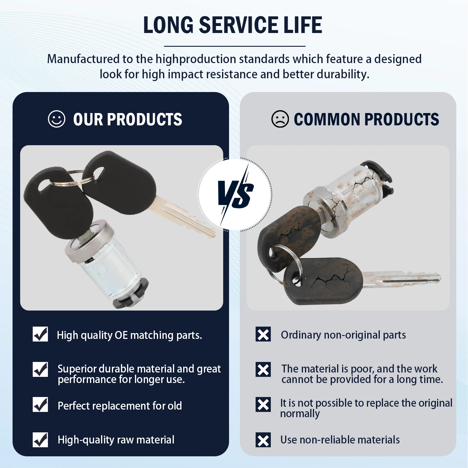 مفتاح إشعال قفل اسطوانة مع 2 مفاتيح للتركيز 2006-2011 الهروب 2008-2012 موستانج 2005-2014 C-42-197 707592 924-717 924-710 #3
