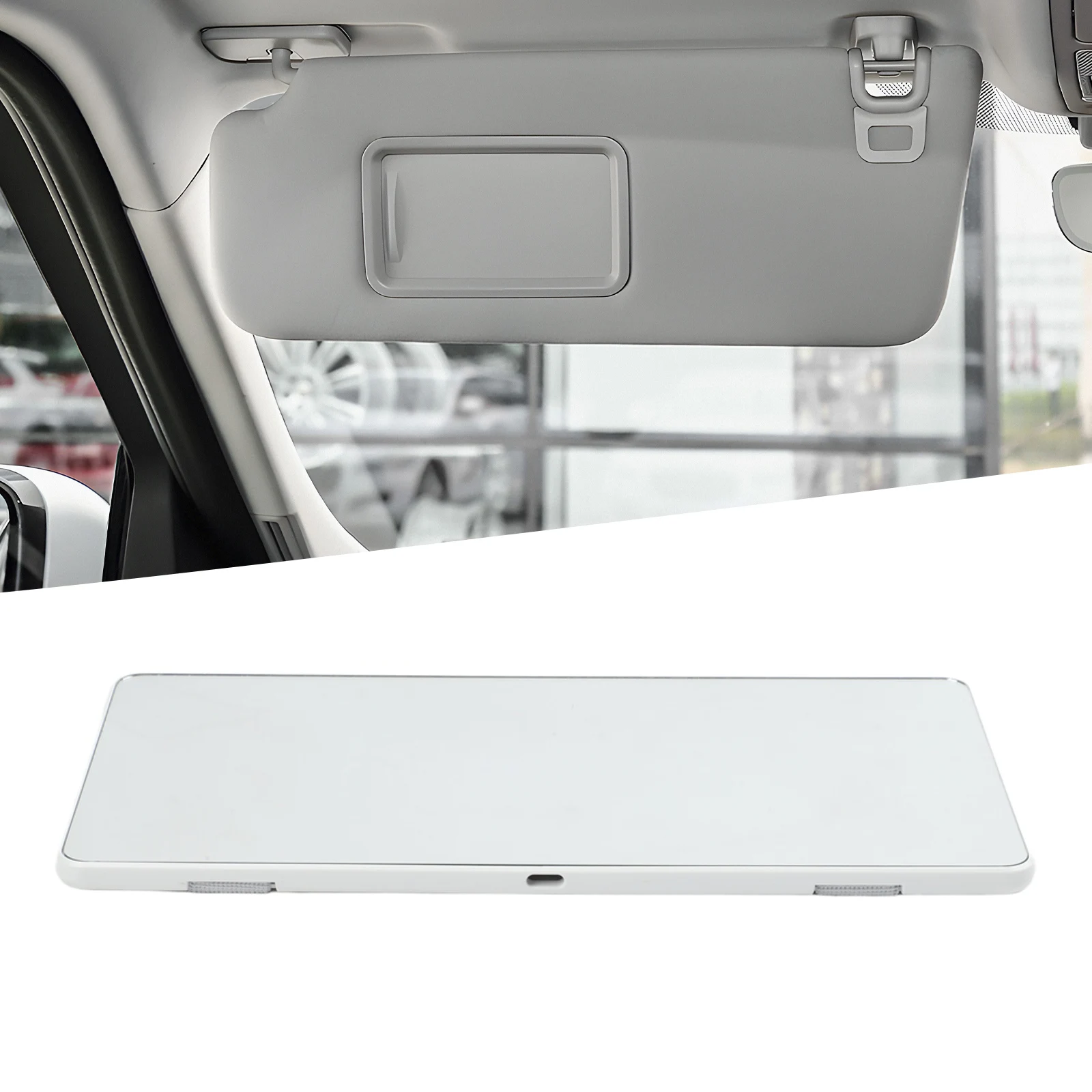 Sun Visor Mirror Car Makeup Mirror Car Travel Makeup Application Car Interior Accessory Compact Size High Definition Reflection