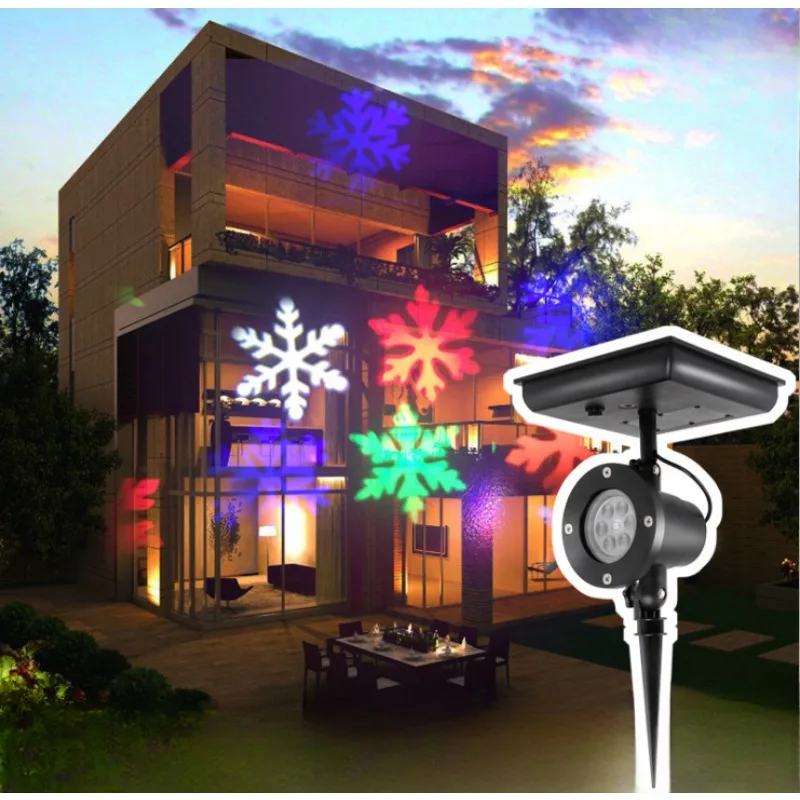 

LED Christmas Projector Lamp 180 Rotatable Solar Full Sky Star Laser Light Party Stage Light Outdoor Garden Lawn Laser Lamp