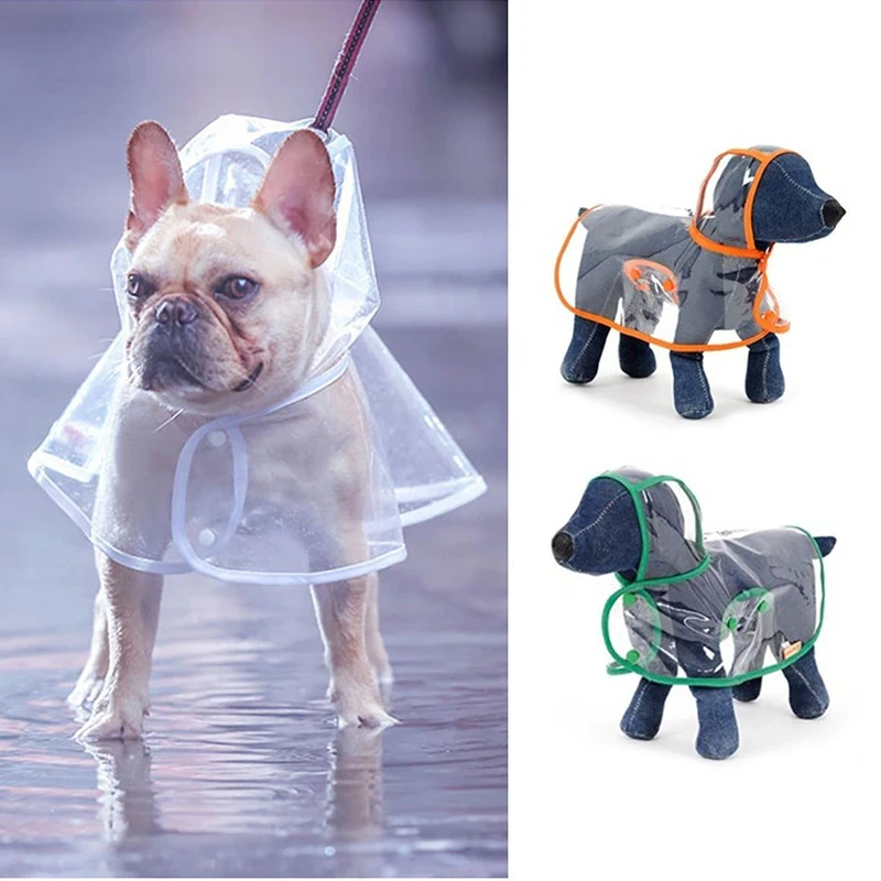 Dog Raincoat Waterproof Transparen Rain Coat Pet Outdoor Clothes for Small Medium Dogs French Bulldog Puppy Cat macotas Outfits