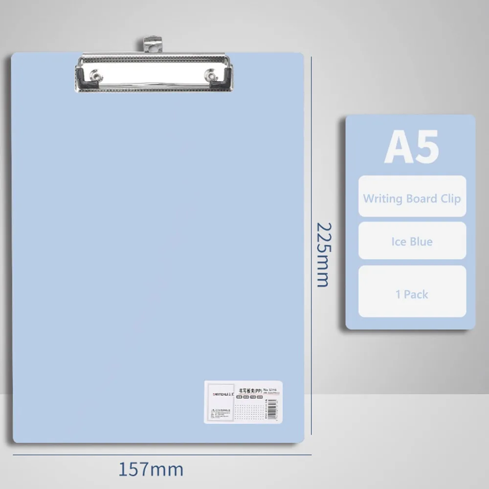 

New A4/A5 Writing Splint Horizontal/Vertical With Hanging Hole Writing Board Clip Writing Clipboard Students