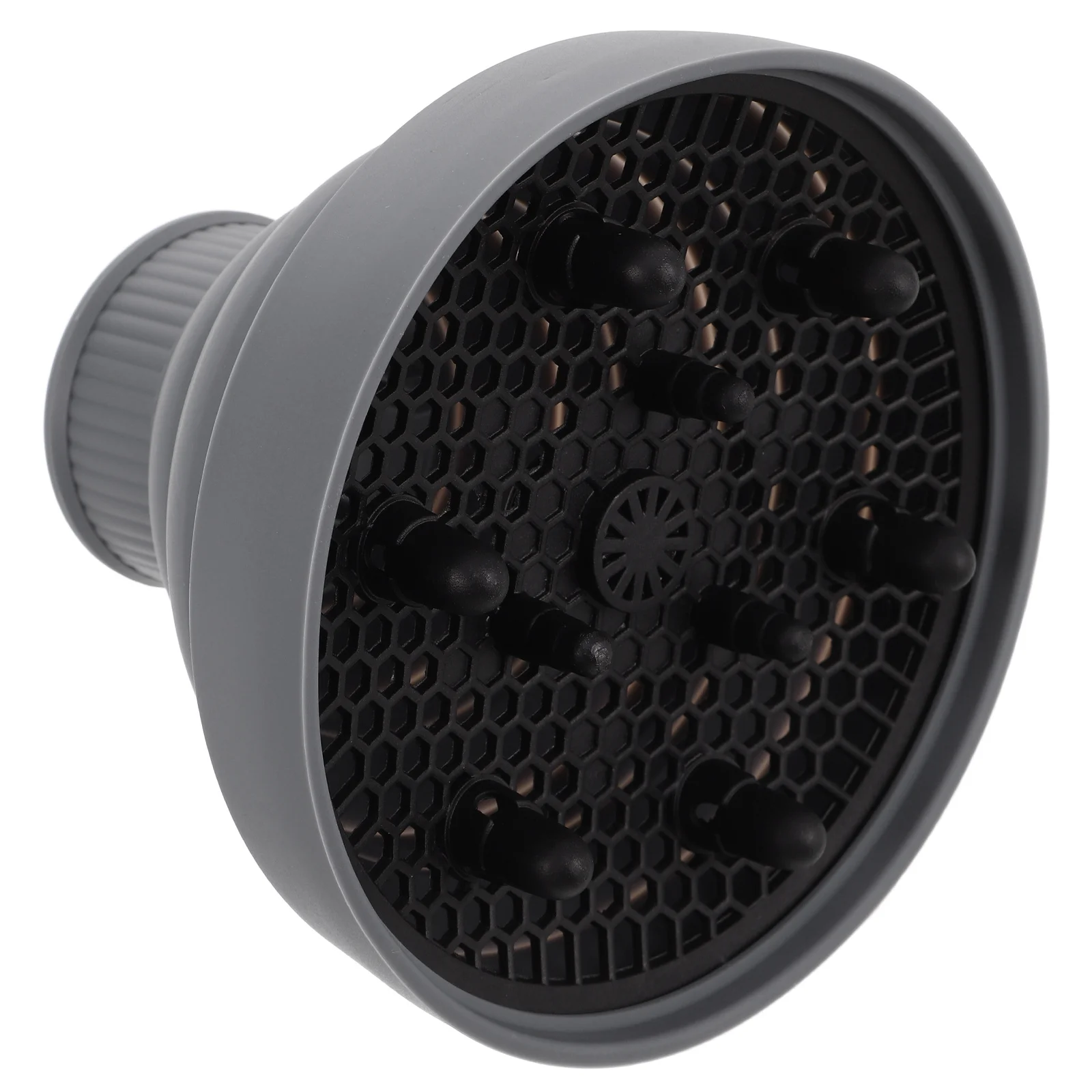 

Silicone Hair Dryer Nozzle Universal Adjustable Diffuser Attachment For Curly Hair Styling Tool Hood Cover Grey