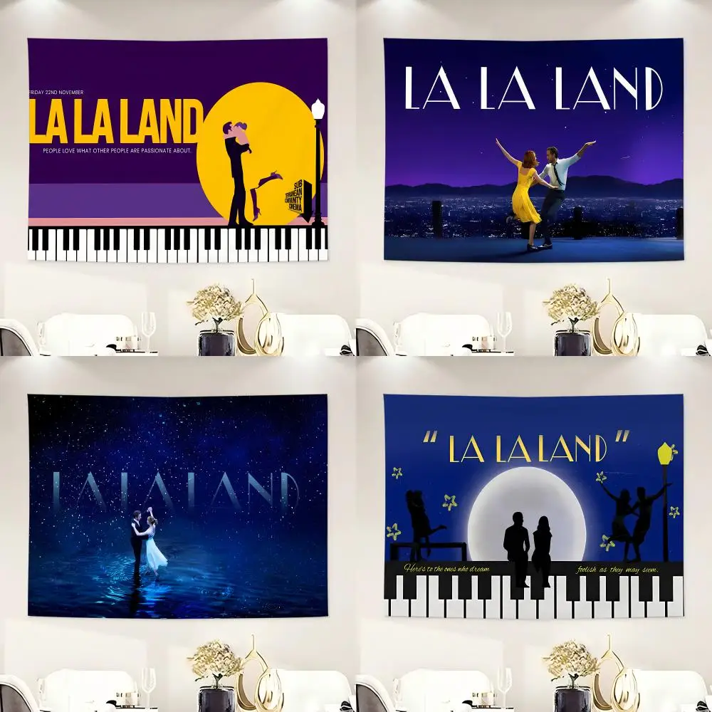 Musical Dance Cozy Casual L-La La Land Tapestry Tapestry Soft Lightweight Wall Art Decor for Living Home Room Bedroom