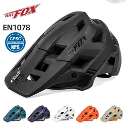 Batfox MTB DH Cycling Helmet Ultralight Road Mountain Bike Bicycle Integrally-molded Helmet Men Women Ultralight Moto Cross