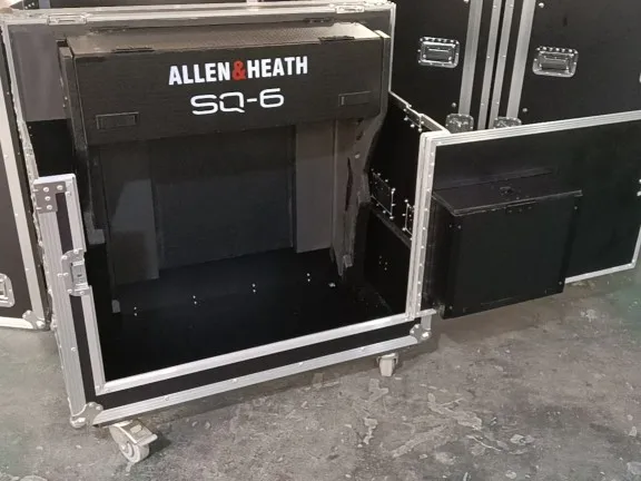 Allen Heath-Console de mixage pliante, armoire hydraulique Caycase, boîtier antichoc, combinaison assortie, Allen, SQ6