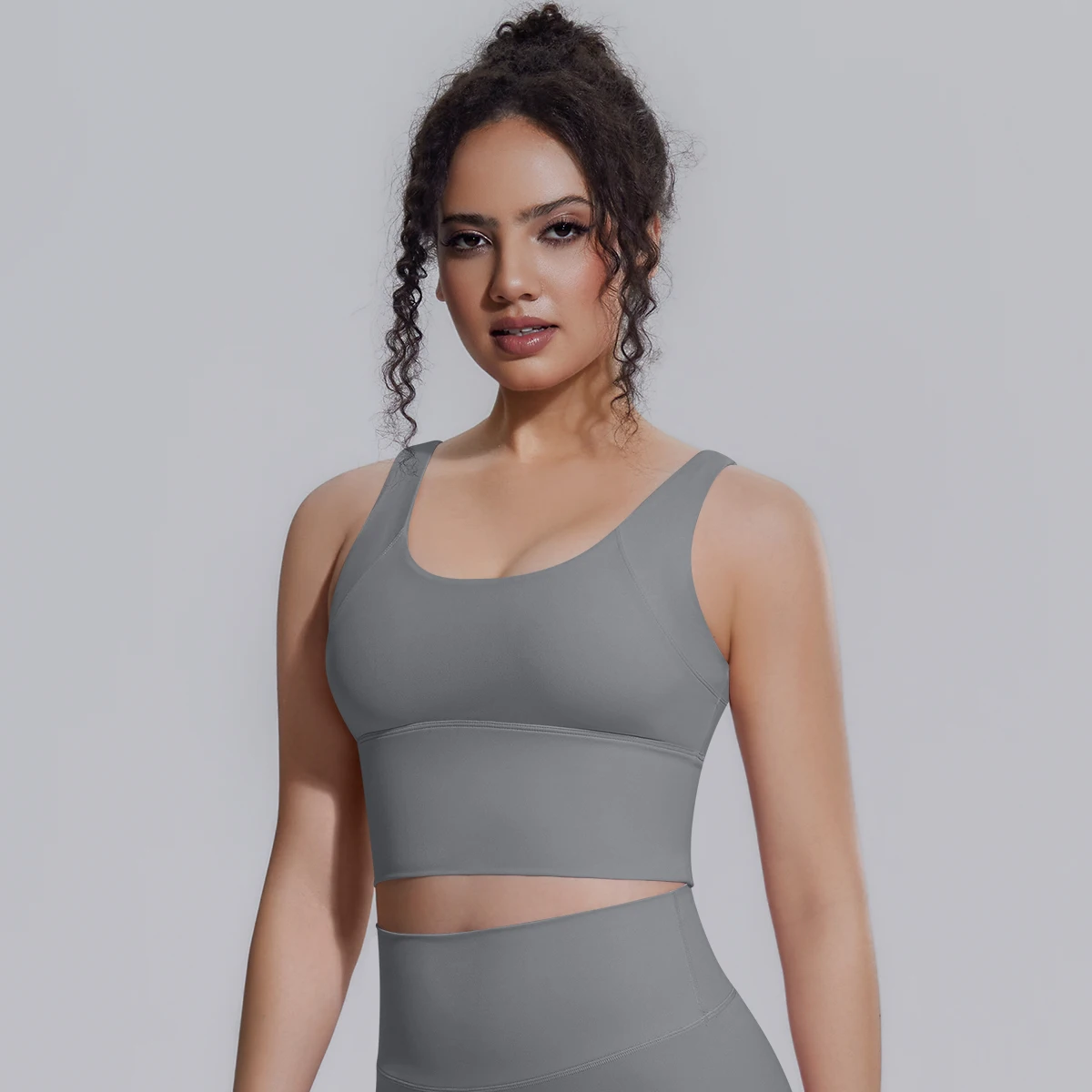Damen Sommer Yoga-BH Unterwäsche Stoßfester Sport-BH mit schönem V-förmigem Rücken, Fitness Yoga Tank Top BH mit Brustpolster ﻿ – Detail 32