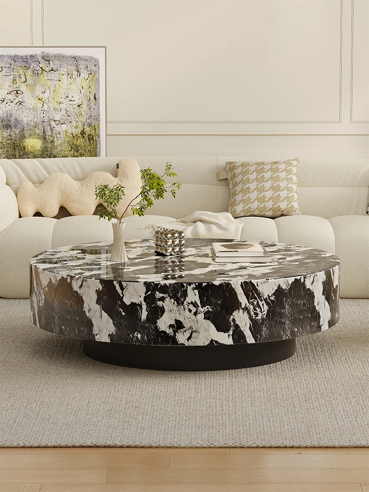 

Round Marble Nesting Table Set, Italian Minimalist Luxury Design for All Spaces, Heat & Scratch Resistant, Designer Customizable