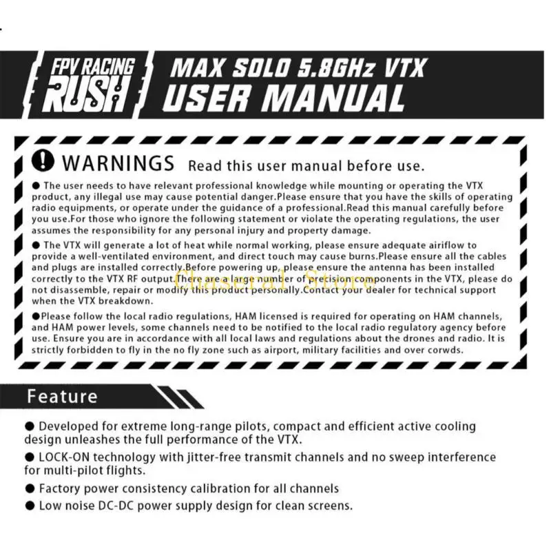 Transmisión video E7CE 2.5W para aeronaves control remoto FPV potencia Versátil Video Transmisión 48CH