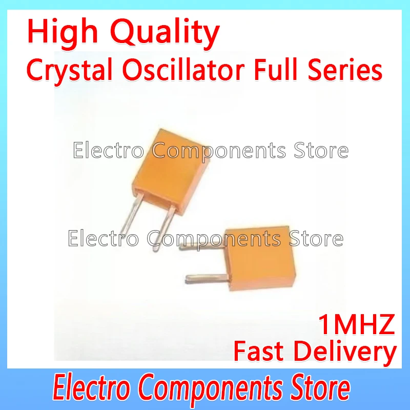 10PCS/Lot 2Pin Throught Hole Ceramic Crystal Oscillator 1M CRB1.0M 1MHZ 1.000MHZ ZTB1.0M Ceramic Resonator