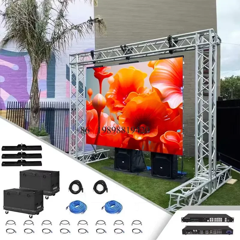 Wmwmnu for Trade Show Booth P3.91 Lightweight LED Screen 500x500mm Seamless Splicing Rental for Exhibition customized product