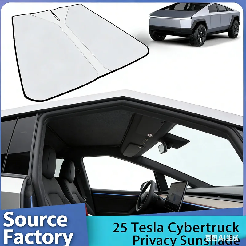 

Suitable for 25 Tesla Cybertruck pickups, privacy sunshades, sunshades, front shields, and insulated car summer artifacts