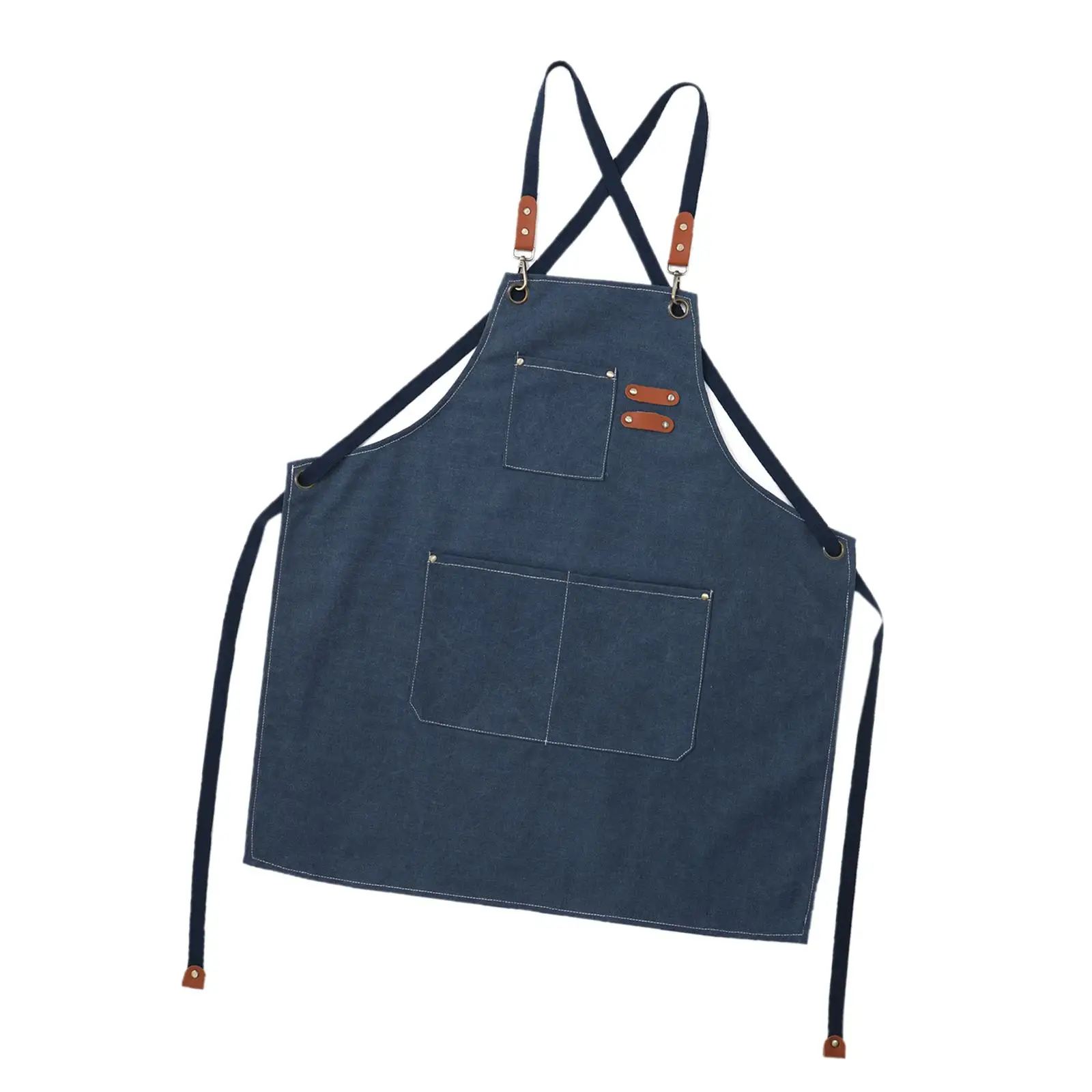 Canvas Work Bib Apron Barista Apron Artist Apron for Kitchen Garden Beauty Shop Farmhouse