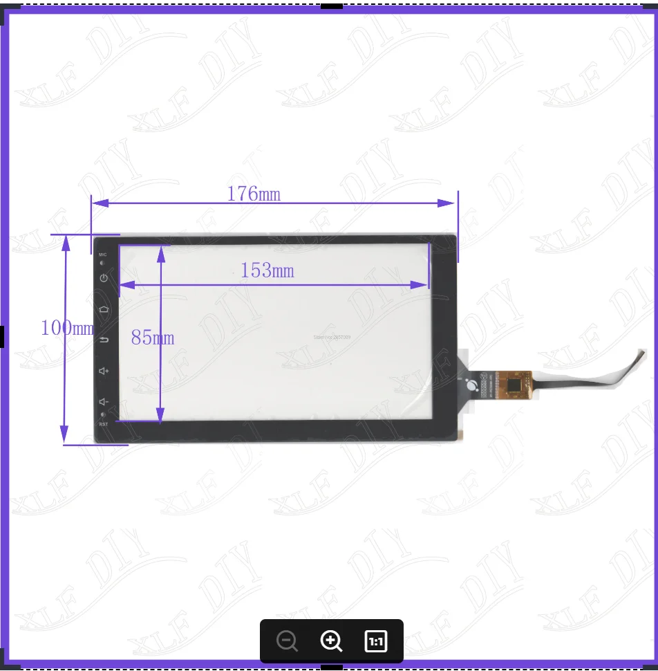 ZhiYuSun New 7inch XY-PG70049 176*100mm capacitive screen Glass Sensor Free Shipping compatible For GPS CARDVD