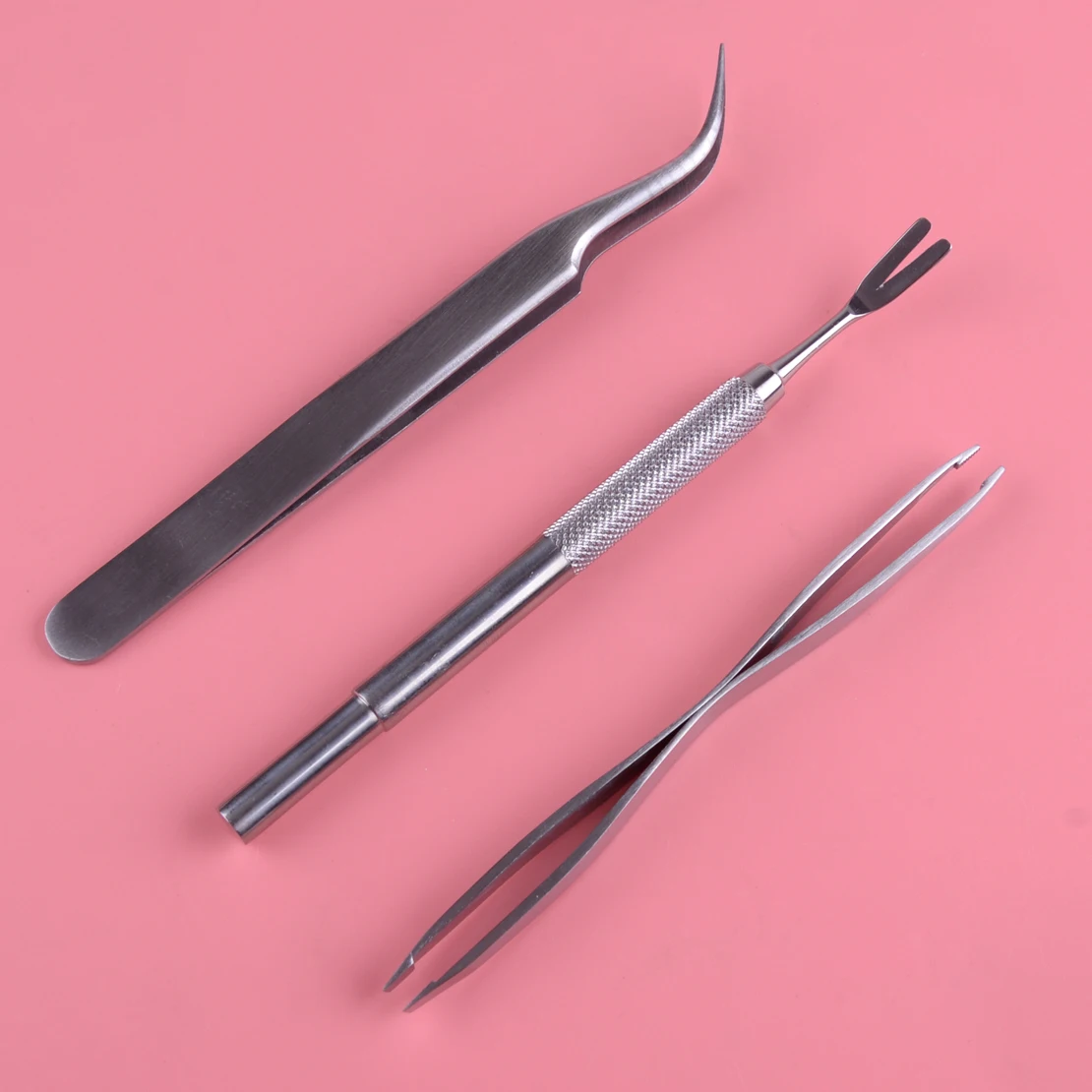 LETAOSK 3PCS Silver Stainless Steel Pet Dog Treament Fleas Lice Fork Tweezers Clip Tick Remover Tool Accessories