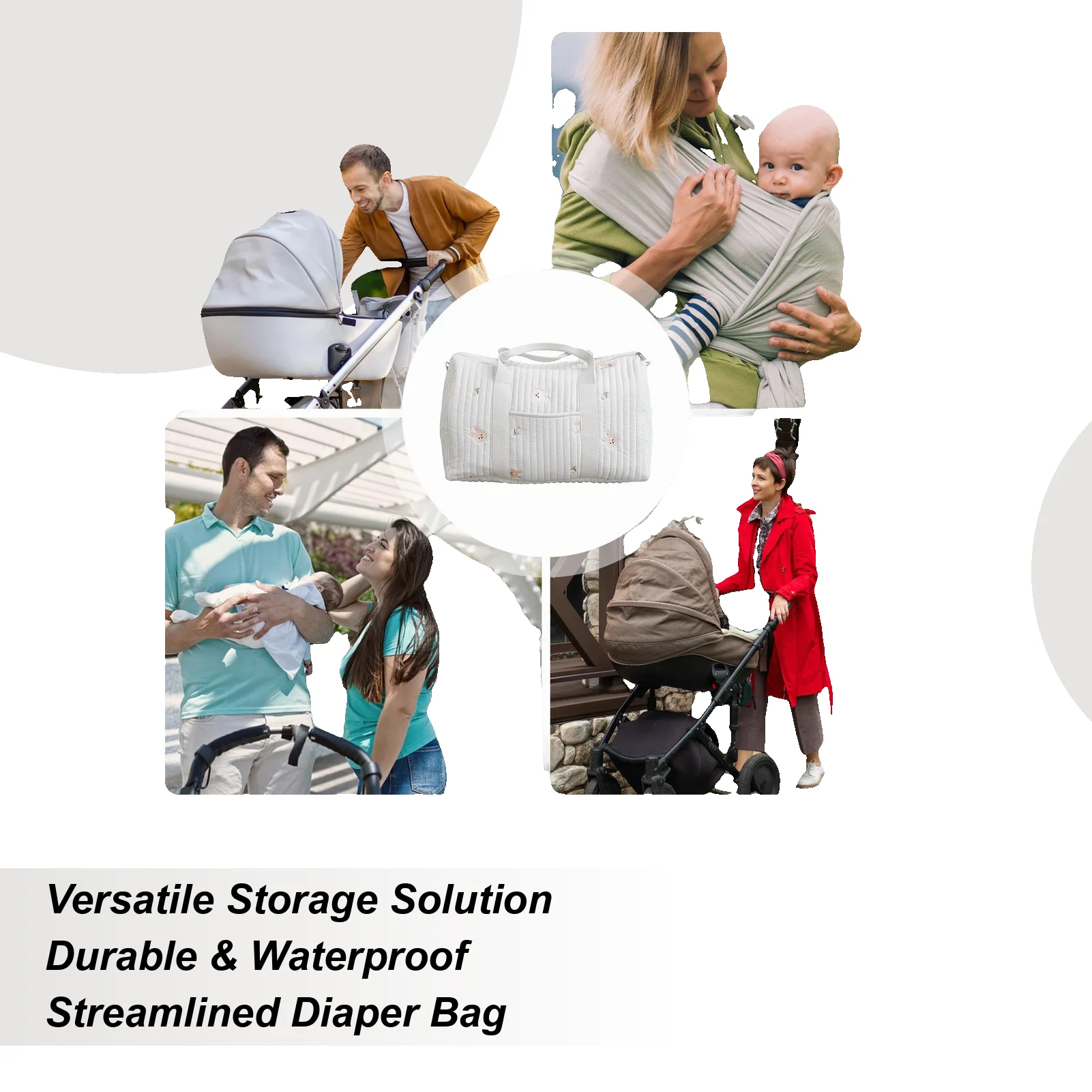 

Сумка-тоут для подгузников большой емкости, водонепроницаемый портативный органайзер для мальчиков, сумка для пеленания подгузников для мамы, папы, родителей, беременных