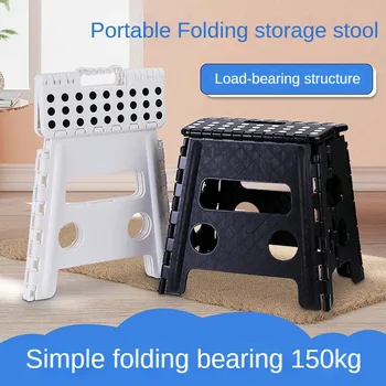 Foldable step stool up to 150kg load capacity portable folding chair space saving folding stool for kids and adults